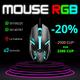 Mouse USB con luces, buen precio, ideal para juegos